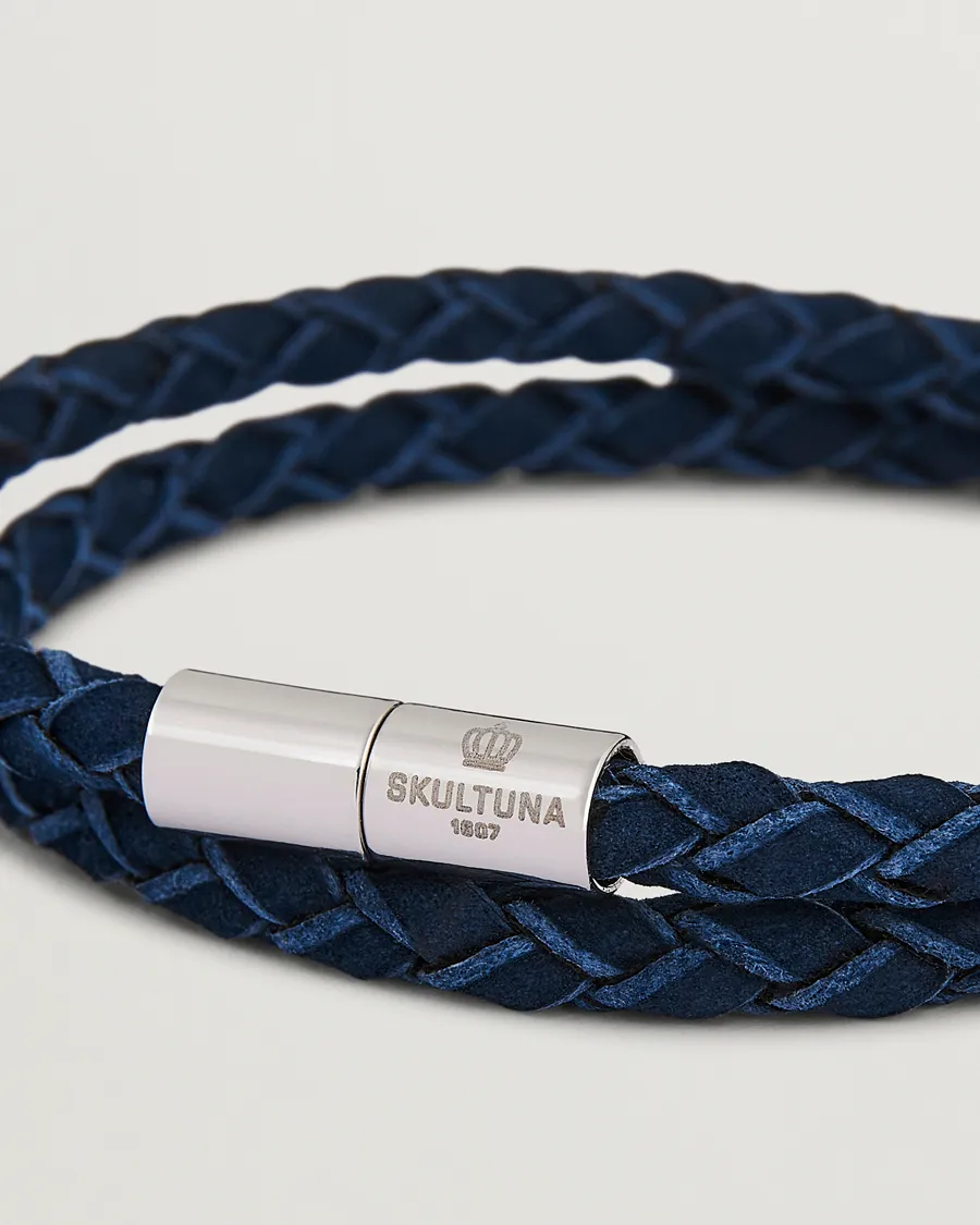 Skultuna The Suede Bracelet Blue