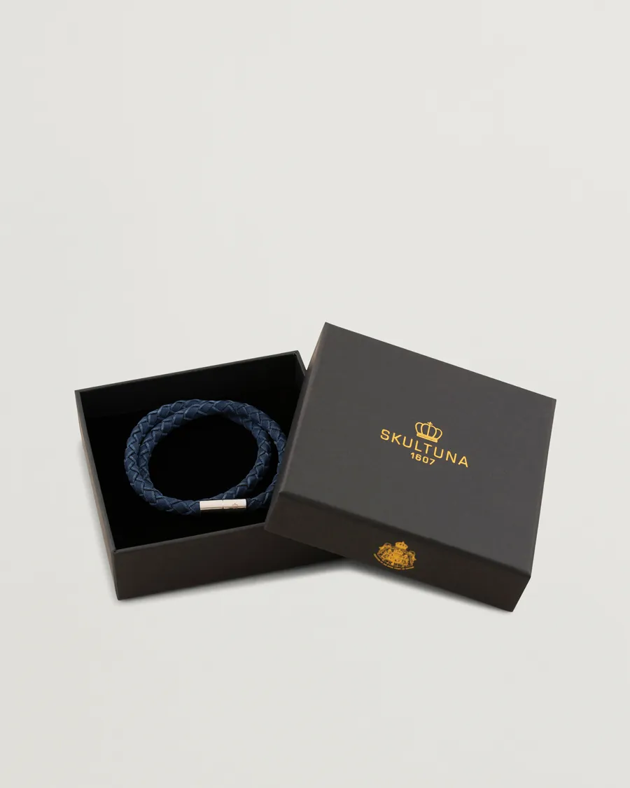 Skultuna The Suede Bracelet Blue